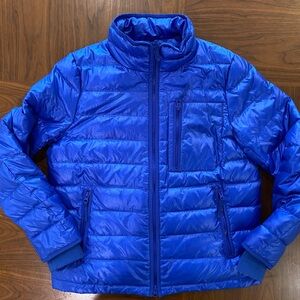 JCrew Electric Blue Women’s Size Medium Down Puffer Jacket